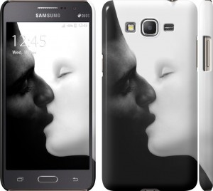 Чехол на Samsung Galaxy Grand Prime G530H Чёрное и белое