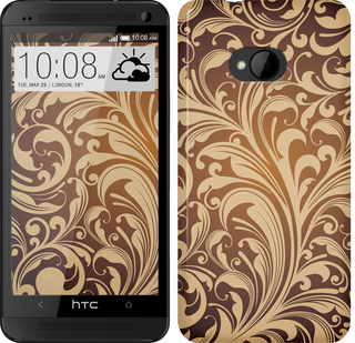 

Чехол Растительный узор для HTC One M7 116573