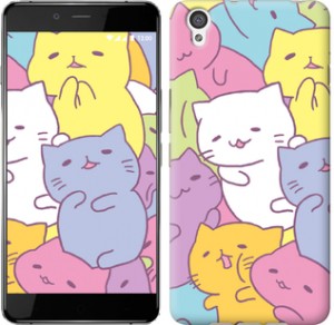 Чехол Котики для OnePlus X