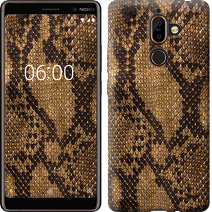 

Чохол Зміїна шкіра на Nokia 7 Plus 656270