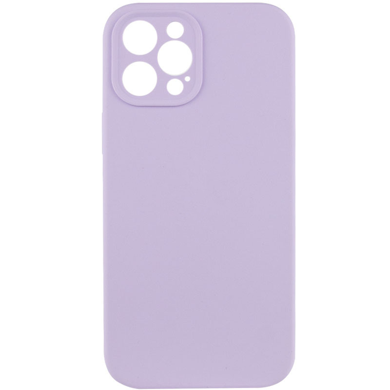 Чохол Silicone Case Full Camera Protective (AA) NO LOGO на Apple iPhone 12 Pro (6.1") (Бузковий / Lilac)