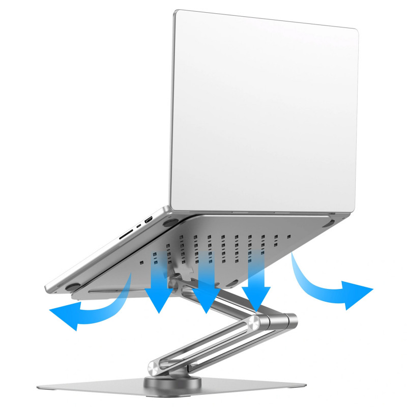 Фото Подставка для ноутбука WIWU ZM-S801 Rotative Foldable Laptop Stand (Silver) на vchehle.ua