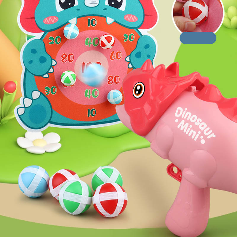 Фото Интерактивная игра Dinosaur Athletics Gun на липучках + мишень (Red) в магазине vchehle.ua