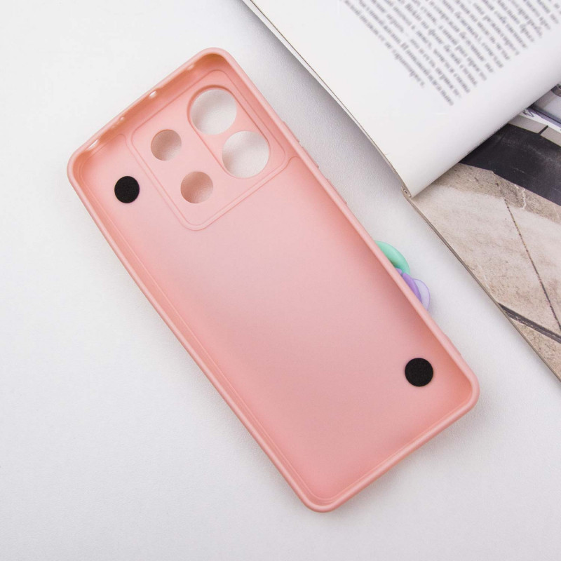 Фото Чехол Chained Heart c подвесной цепочкой для Xiaomi Redmi Note 13 Pro 4G / Poco M6 Pro 4G (Pink Sand) в магазине vchehle.ua