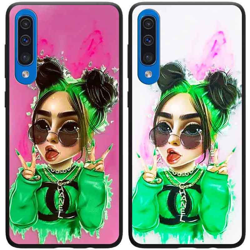 

TPU+PC чехол Ultra Violet для Samsung Galaxy A50 (A505F) (Billie Eilish) 1069316