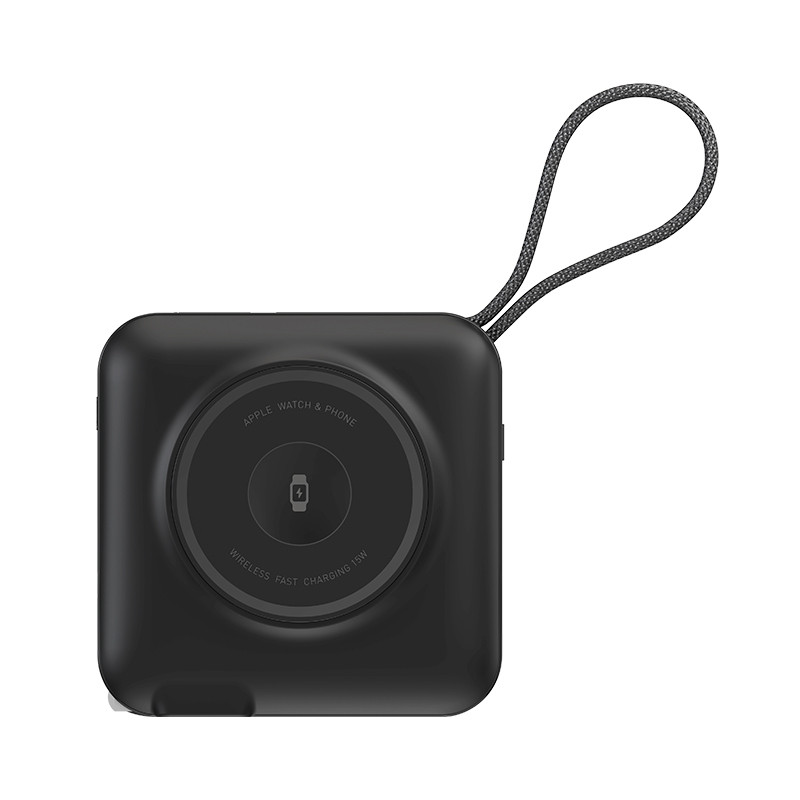 Портативний ЗП Power Bank WIWU Wi-P051 6 in 1 PD45W з БЗП+iWatch 15000 mAh (Black) в магазині vchehle.ua