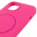Чехол Silicone Case Full Protective (AA) NO LOGO with Magnetic Safe для Apple iPhone 12 Pro / 12 (6.1") (Розовый / Barbie pink) в магазине vchehle.ua