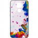 TPU+Glass чохол Diversity на Xiaomi Redmi Note 9 / Redmi 10X (Stains multicolored)