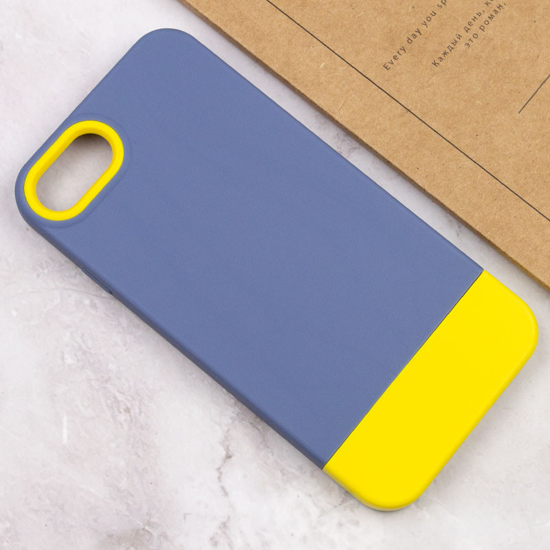 Чохол TPU+PC Bichromatic на Apple iPhone 7 / 8 / SE (2020) (4.7") (Blue / Yellow) в магазині vchehle.ua