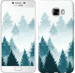 

Чехол Акварельные Елки для Samsung Galaxy C7 C7000 862405