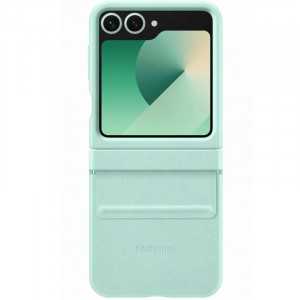 Кожаный чехол Leather Case (AAA) для Samsung Galaxy Z Flip6