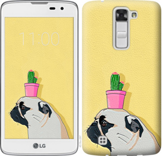 

Чохол Мопс з кактусом на LG K8 K350E 795587