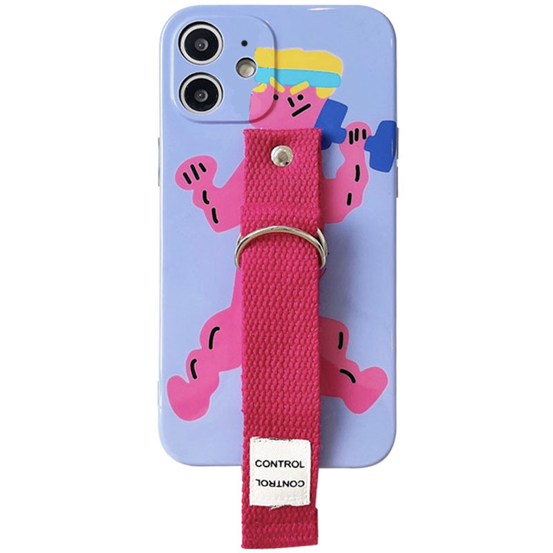 

Чехол Funny Holder с цветным ремешком для Apple iPhone 11 (6.1") (Фиолетовый / Малиновый) 1187078