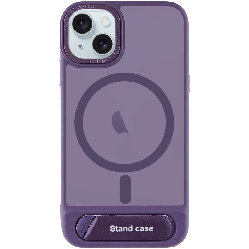 Фото TPU+PC чохол Stand case на Apple iPhone 13 / 14 (6.1") (Purple) на vchehle.ua