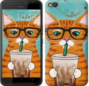 Чехол Зеленоглазый кот в очках для HTC One X9