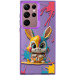 TPU+PC чохол TakiTaki Graffiti magic glow на Samsung Galaxy S23 Ultra (Funny bunny / Purple)