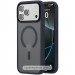 TPU+PC чохол Metal Buttons with Magnetic Safe Colorful на Apple iPhone 17 (6.3") (Синій / Navy Blue)