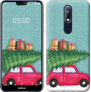 

Чохол Машина з подарунками на Nokia 7.1 867840