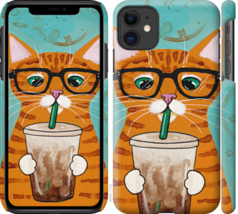 

Чехол Зеленоглазый кот в очках для iPhone 11 776268