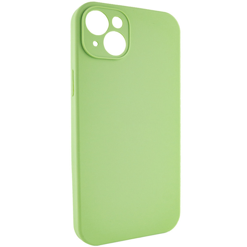 Фото Чохол Silicone Case Full Camera Protective (AA) NO LOGO на Apple iPhone 15 (6.1") (М'ятний / Mint) на vchehle.ua