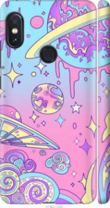 Чехол Розовая галактика для Xiaomi Redmi Note 5 (DC)