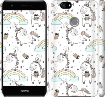 

Чохол Єдиноріг і кава на Huawei Nova 841001