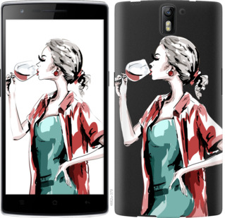 

Чехол Девушка с бокалом для OnePlus 1 841939