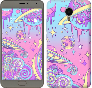 

Чехол Розовая галактика для Meizu Metal 633463