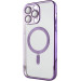 Фото TPU чохол Fibra Chrome with Magnetic safe на Apple iPhone 12 Pro (6.1") (Purple) на vchehle.ua