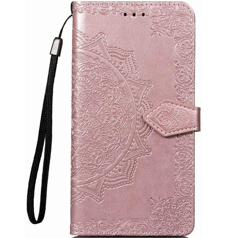 Шкіряний чохол-книжка Art Case з візитницею на Samsung J600F Galaxy J6 (2018) (Рожевий)