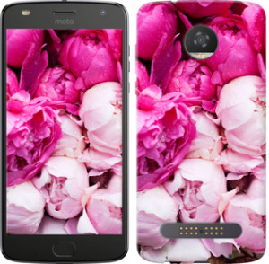 Чехол Розовые пионы для Motorola Moto Z2 Play