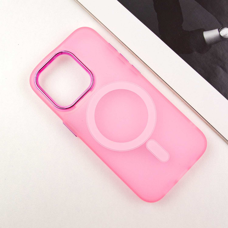 Фото Чохол TPU+PC Lily with Magnetic safe на Apple iPhone 14 Pro Max (6.7") (Light Pink) в маназині vchehle.ua
