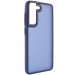 Чехол TPU+PC Lyon Frosted для Samsung Galaxy S21 FE (Navy Blue)