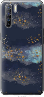 

Чехол Ночь золотые звезды для Oppo Reno 3 1406453