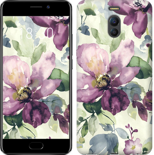 

Чехол Цветы акварелью для Meizu M6 Note 631962