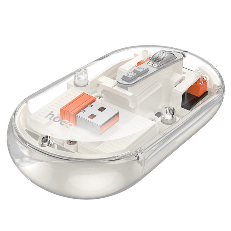 Фото Миша бездротова Hoco GM35 General dual-mode silent (White) на vchehle.ua