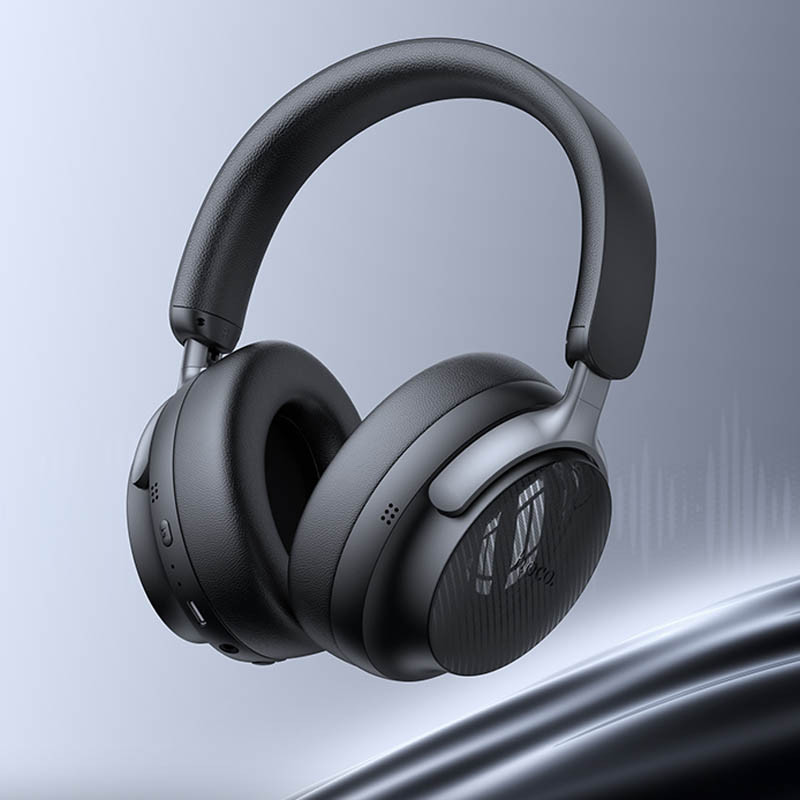 Накладные беспроводные наушники Hoco W53 Plus Tone ANC (Classic Black) в магазине vchehle.ua