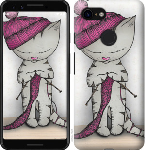 

Чохол Кішка рукодільниця на Google Pixel 3 778217