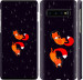Чехол Лисички в космосе для Samsung Galaxy S10
