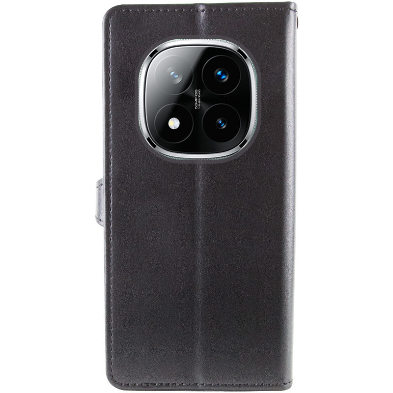 Фото Шкіряний чохол-книжка GETMAN Gallant (PU) для Xiaomi Redmi Note 14 Pro 4G (Чорний) на vchehle.ua
