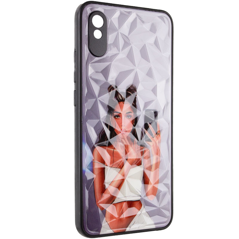 TPU+PC чехол Prisma Ladies для Xiaomi Redmi 9A (Black in White)