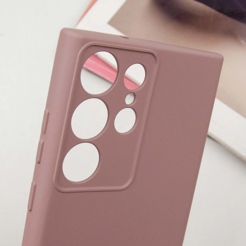 Чехол Silicone Cover Lakshmi Full Camera (AA) with logo для Samsung Galaxy S25 Ultra (Розовый / Pink Sand) в магазине vchehle.ua
