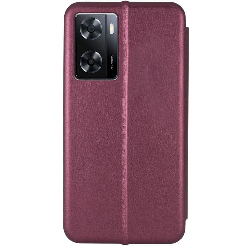 Фото Шкіряний чохол-книжка Classy на Oppo A57s / A77s (Бордовий) на vchehle.ua