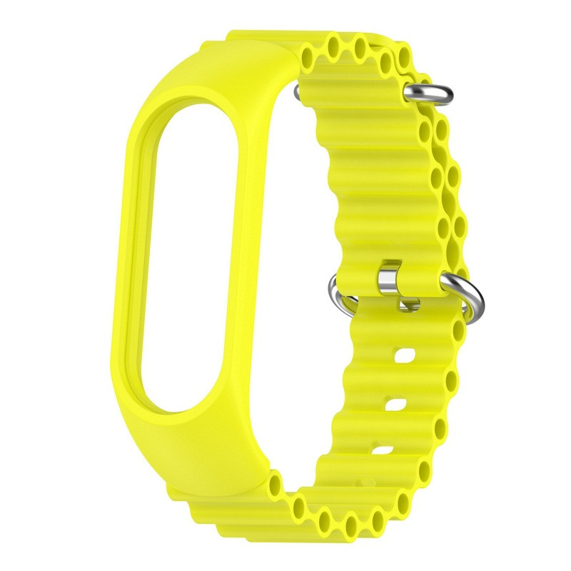 Фото Ремінець Ocean Band для Xiaomi Mi Band 9/8 (Жовтий / Flash) в маназині vchehle.ua