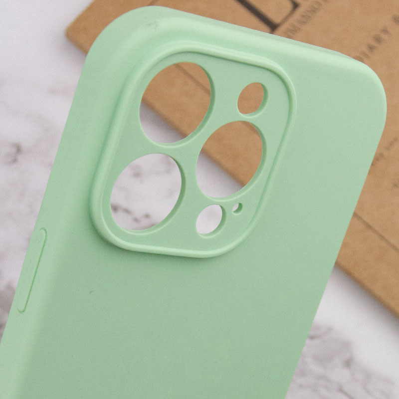 Заказать Чехол Silicone Case Full Camera Protective (AA) NO LOGO для Apple iPhone 14 Pro Max (6.7") (Зеленый / Pistachio) на vchehle.ua
