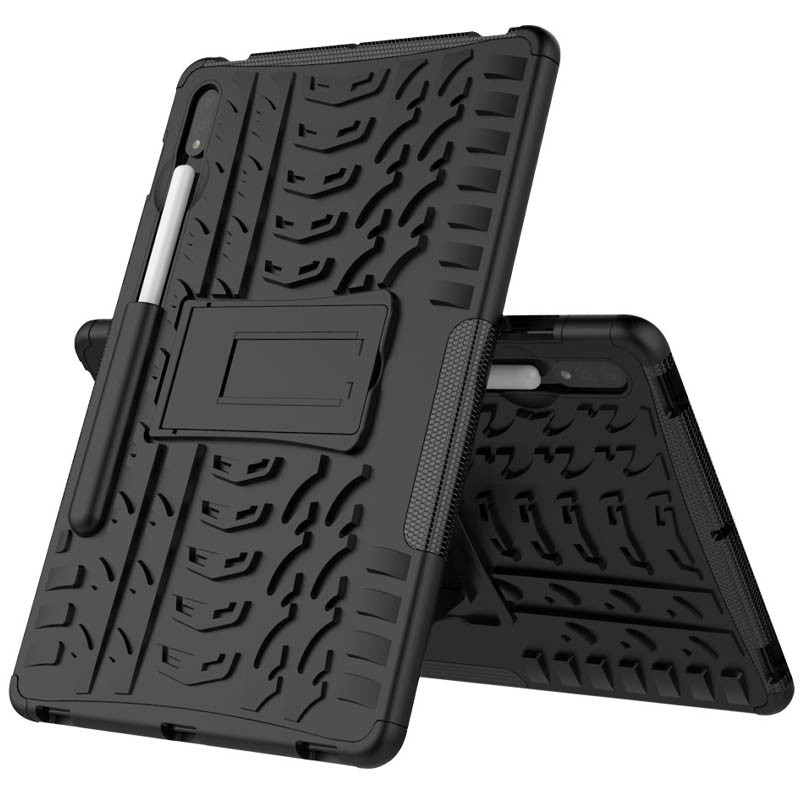 Фото TPU+PC чехол Protector Stand для Samsung Galaxy Tab S9+ / S9+ FE / S10+ 12.4'' (Black) на vchehle.ua