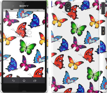 

Чехол Красочные мотыльки для Sony Xperia Z C6602 881365