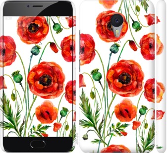 

Чехол Нарисованные маки для Meizu M3 Note 744062