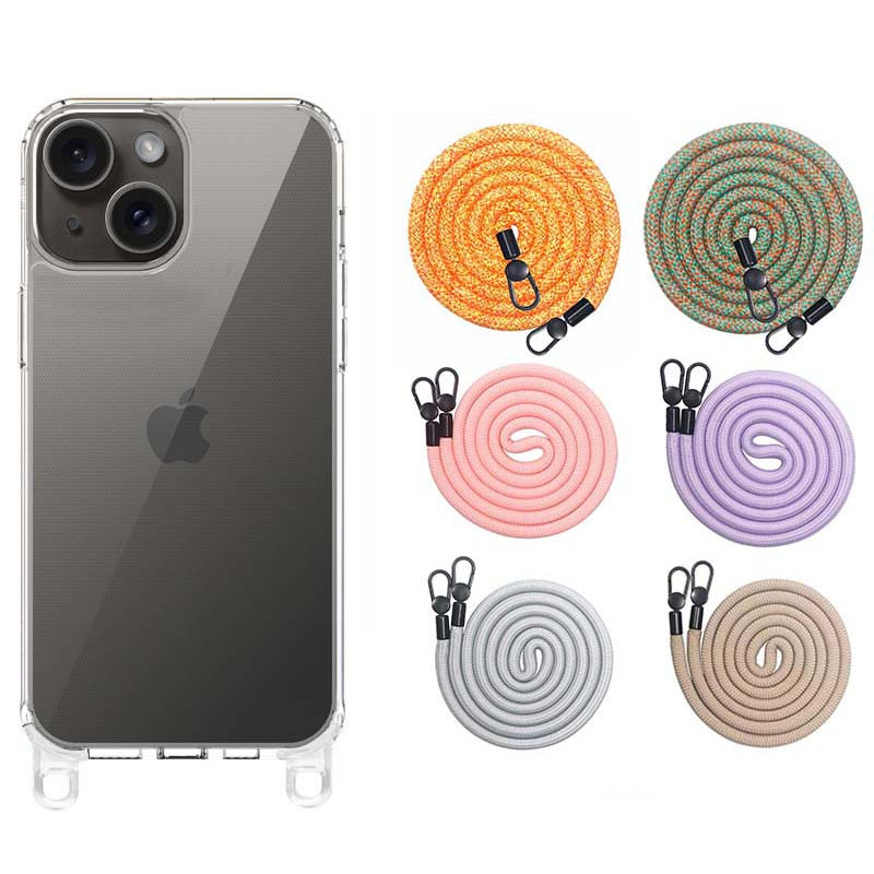 Чохол TPU Transparent with Straps на Apple iPhone 13 / 14 (6.1")