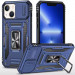 Ударопрочный чехол Camshield Army Ring для Apple iPhone 13 (6.1") (Синий / Navy)